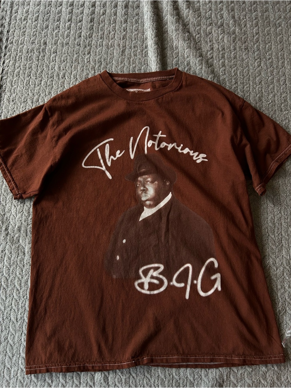 The Notorious B.I.G. Brooklyn Mint Brown Graphic Tee Size M